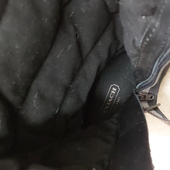 Woman’s Coach black Marietta winter boots with fur tops size 7.5 - Picture 13 of 16